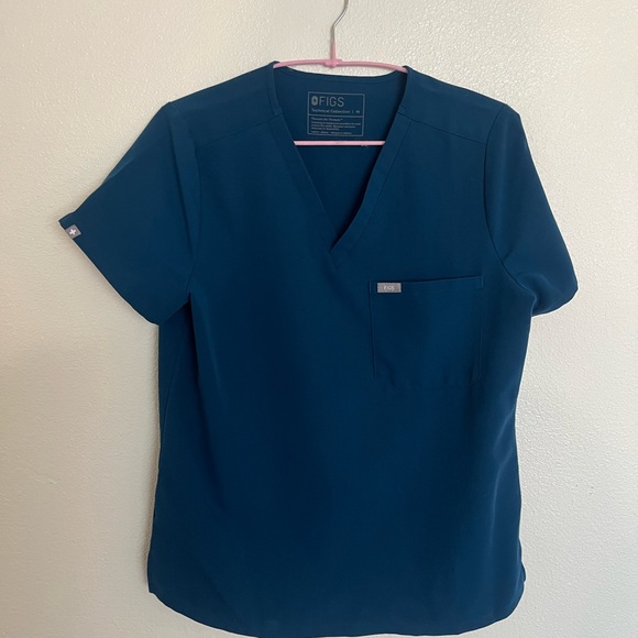 Figs Women's Navy Jogger Scrub Set - Picture 2 of 7